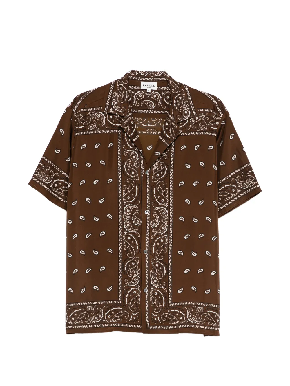 P.A.R.O.S.H. Soy paisley-pattern shirt - Marrone