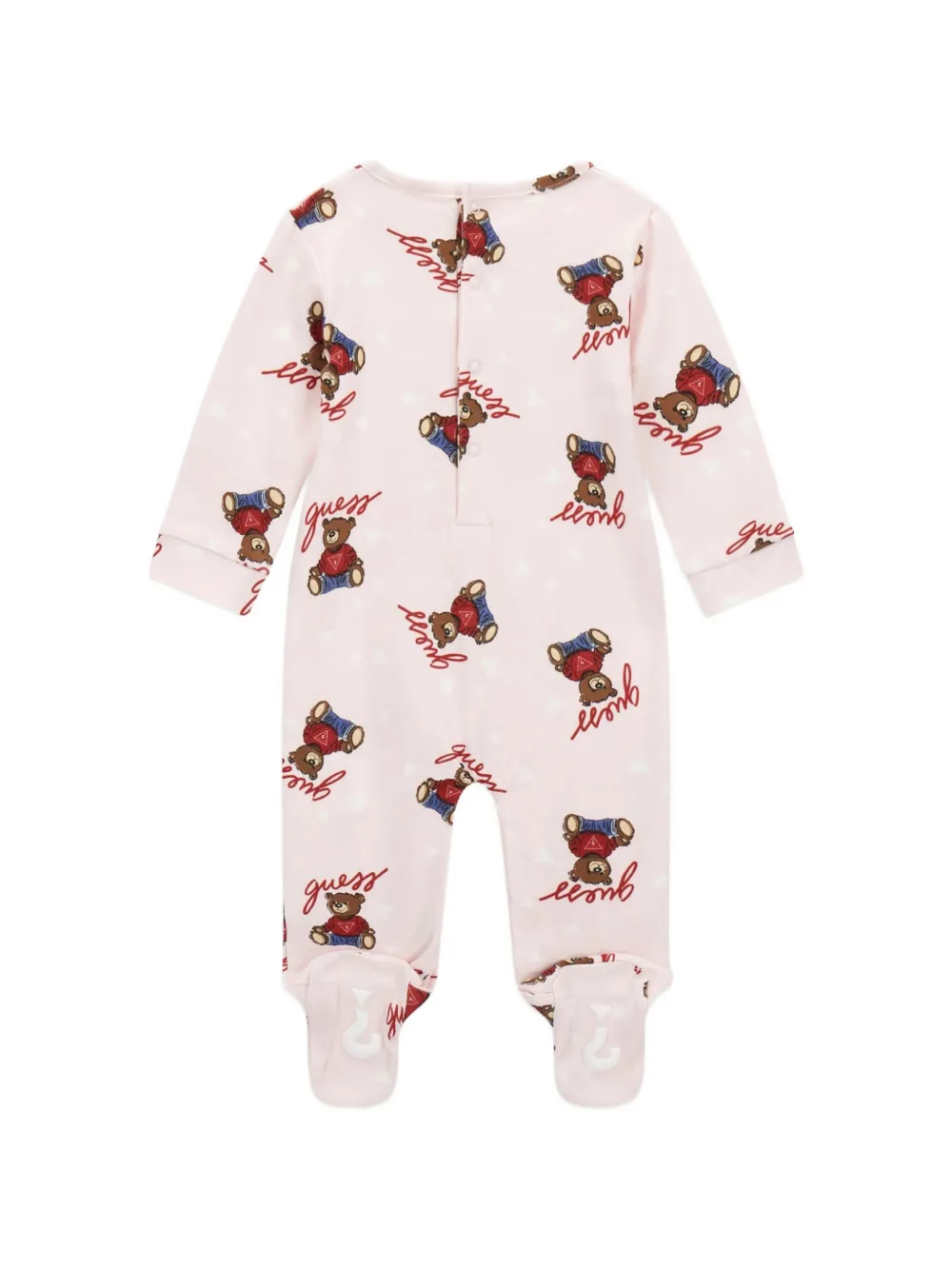 guess kids Romper met beerprint Roze