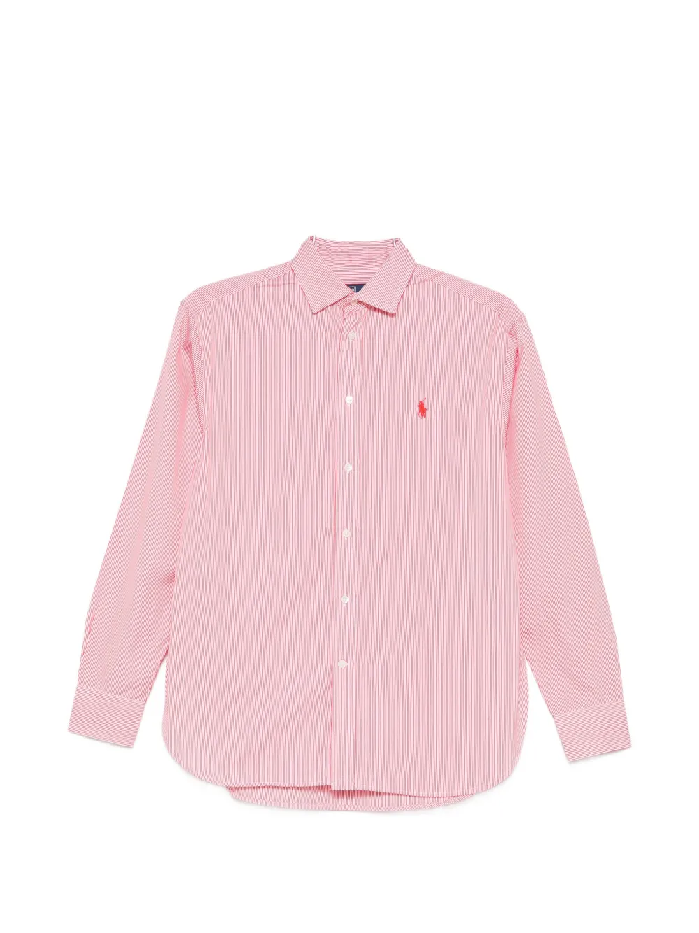 Polo Ralph Lauren striped logo-embroidered shirt - Rosso