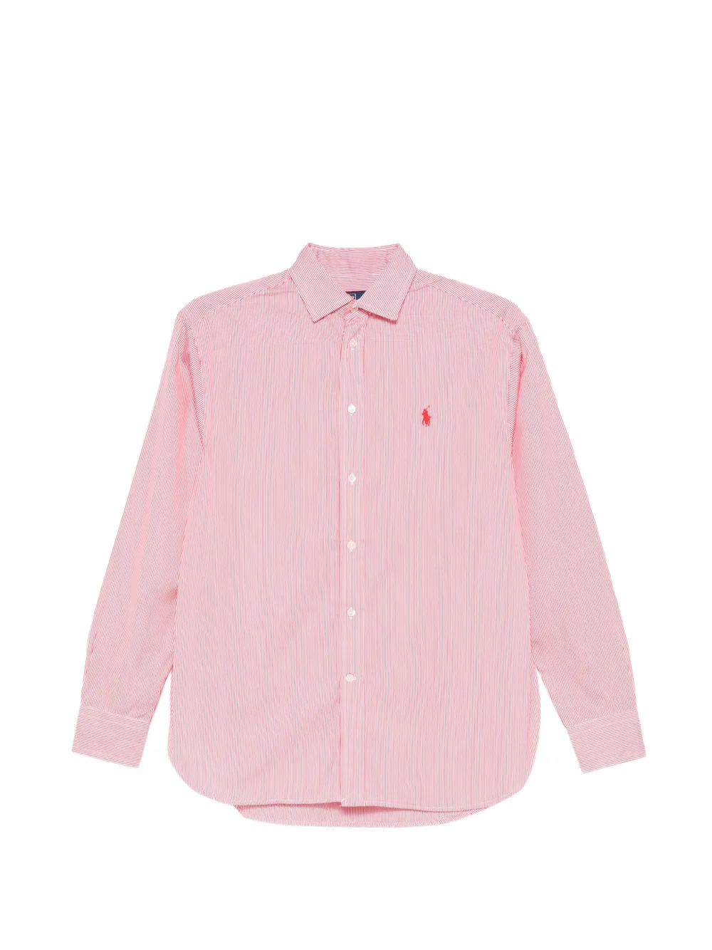 Polo Ralph Lauren striped logo-embroidered shirt - Rosso