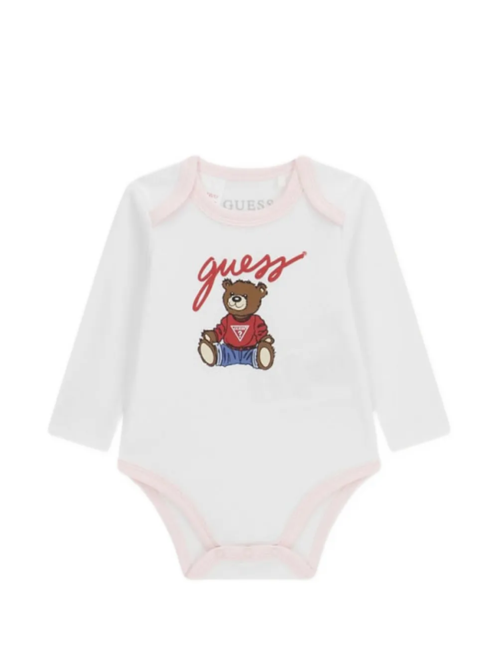 guess kids Romper met grafische print Roze