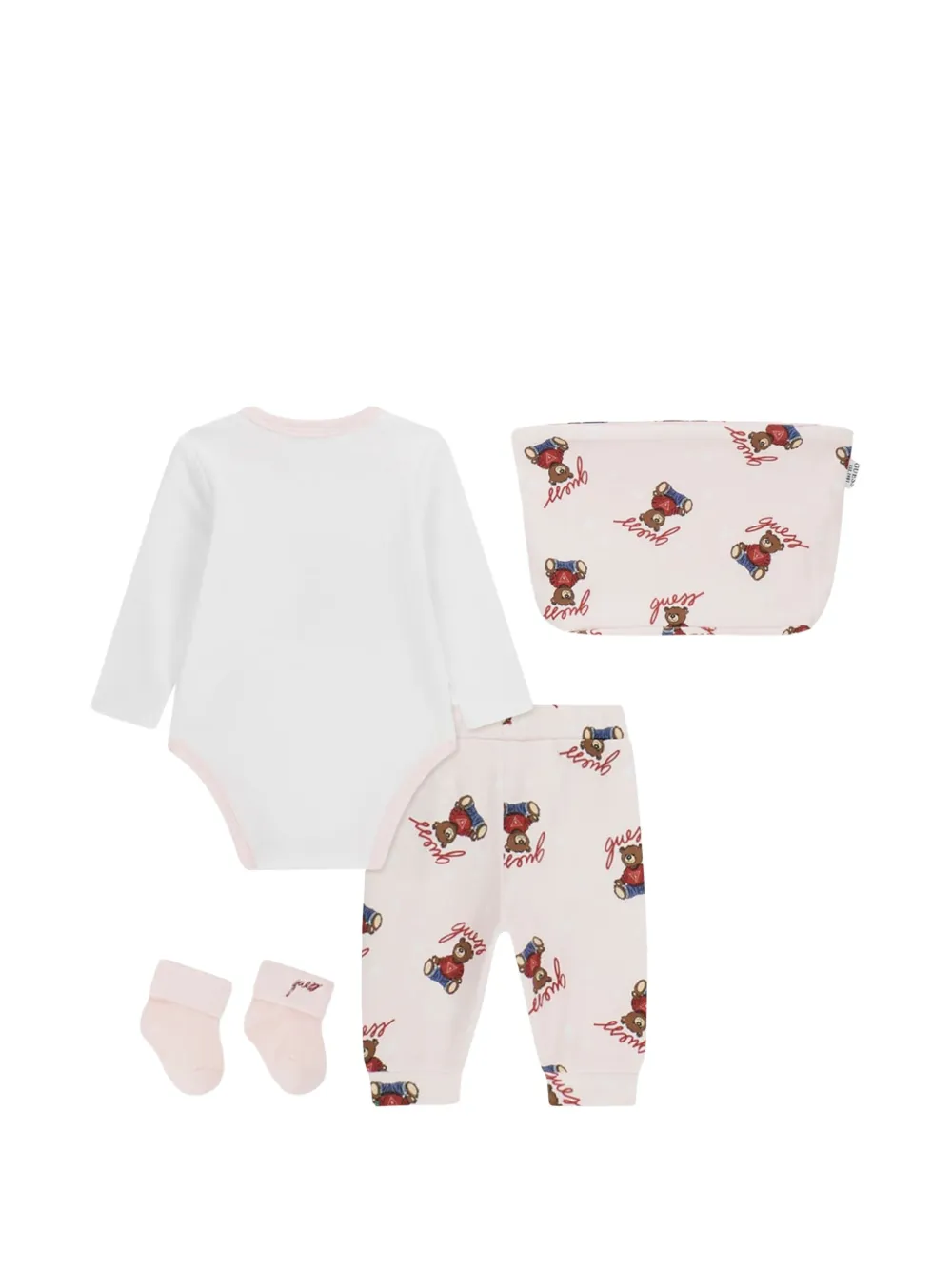 guess kids Romper met grafische print Roze
