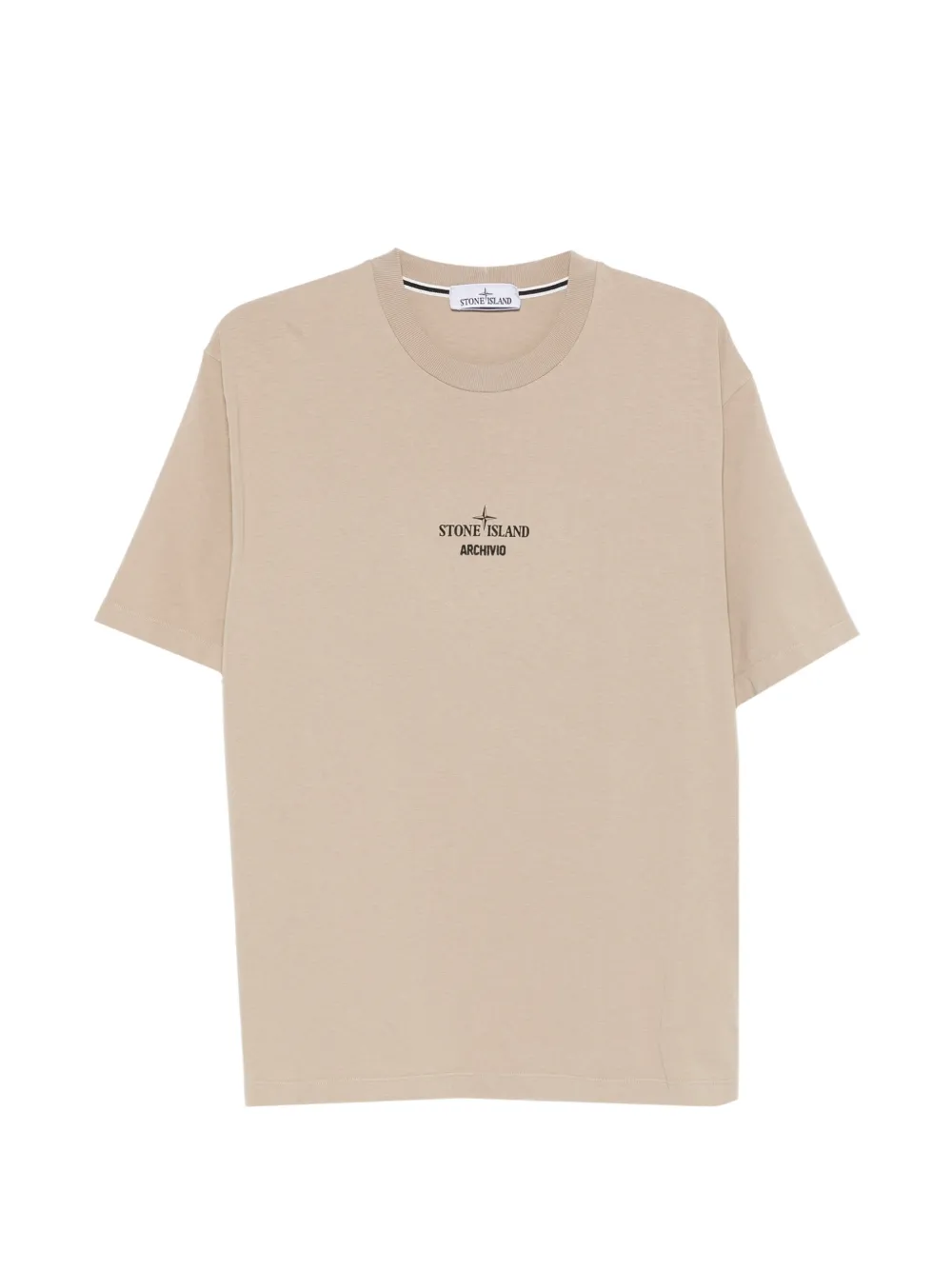 Stone Island logo-print T-shirt - Nude