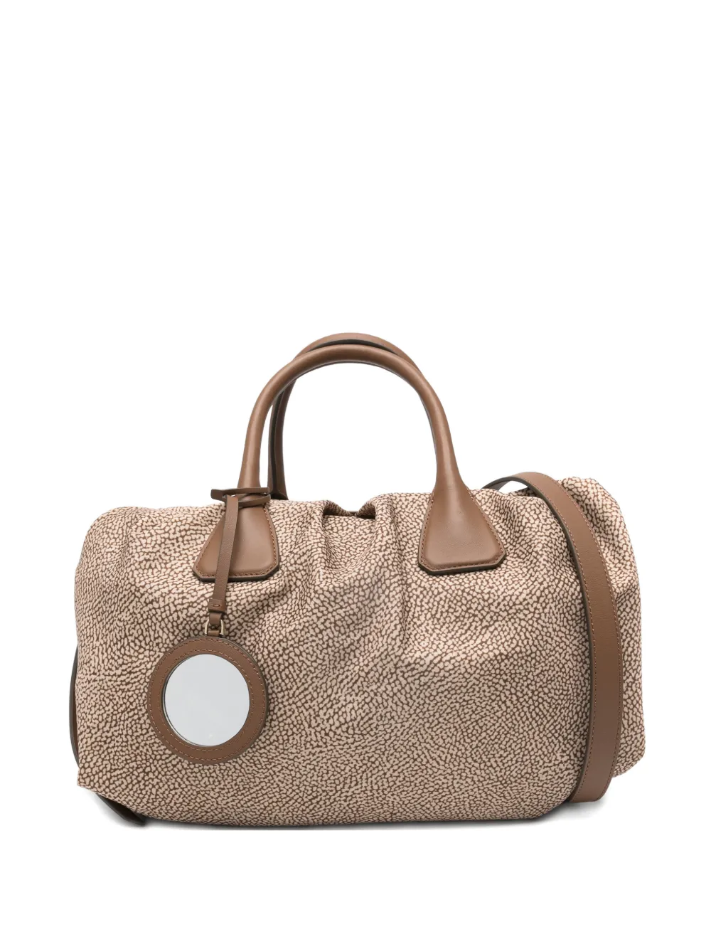 Borbonese Print Handle Tote Bag In Neutral