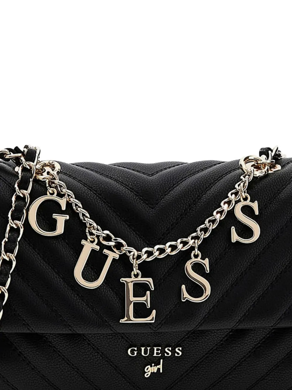 guess kids Crossbodytas met chevron streep Zwart