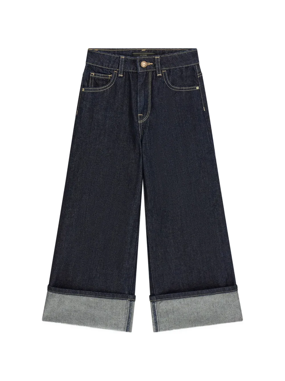 guess kids cuffed trousers - Blu