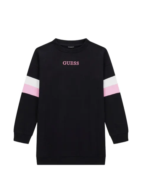 guess kids vestido manga larga con diseño color block