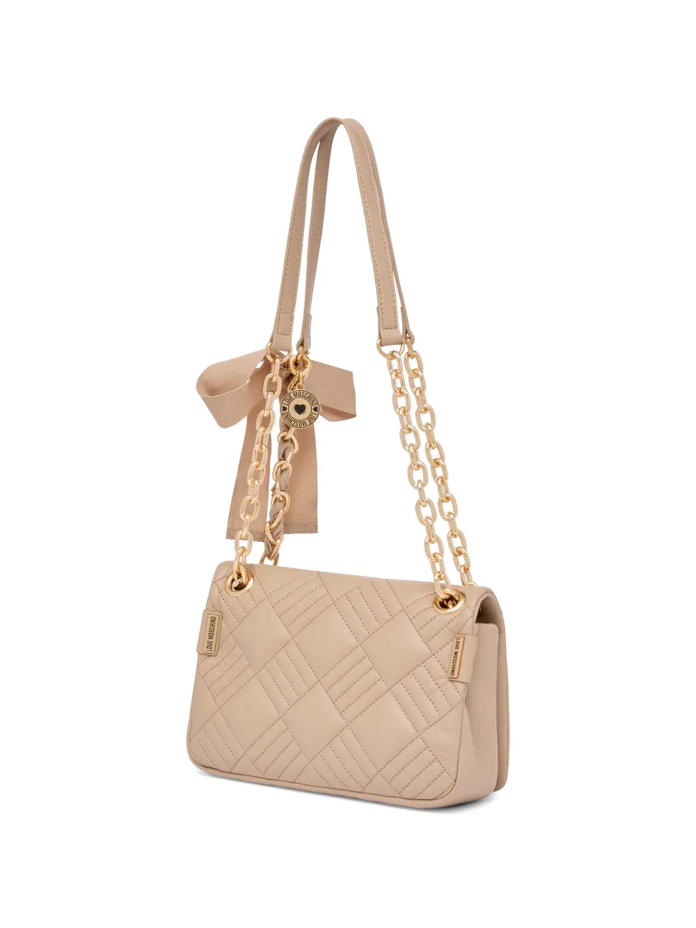 Love Moschino Gewatteerde schoudertas Beige
