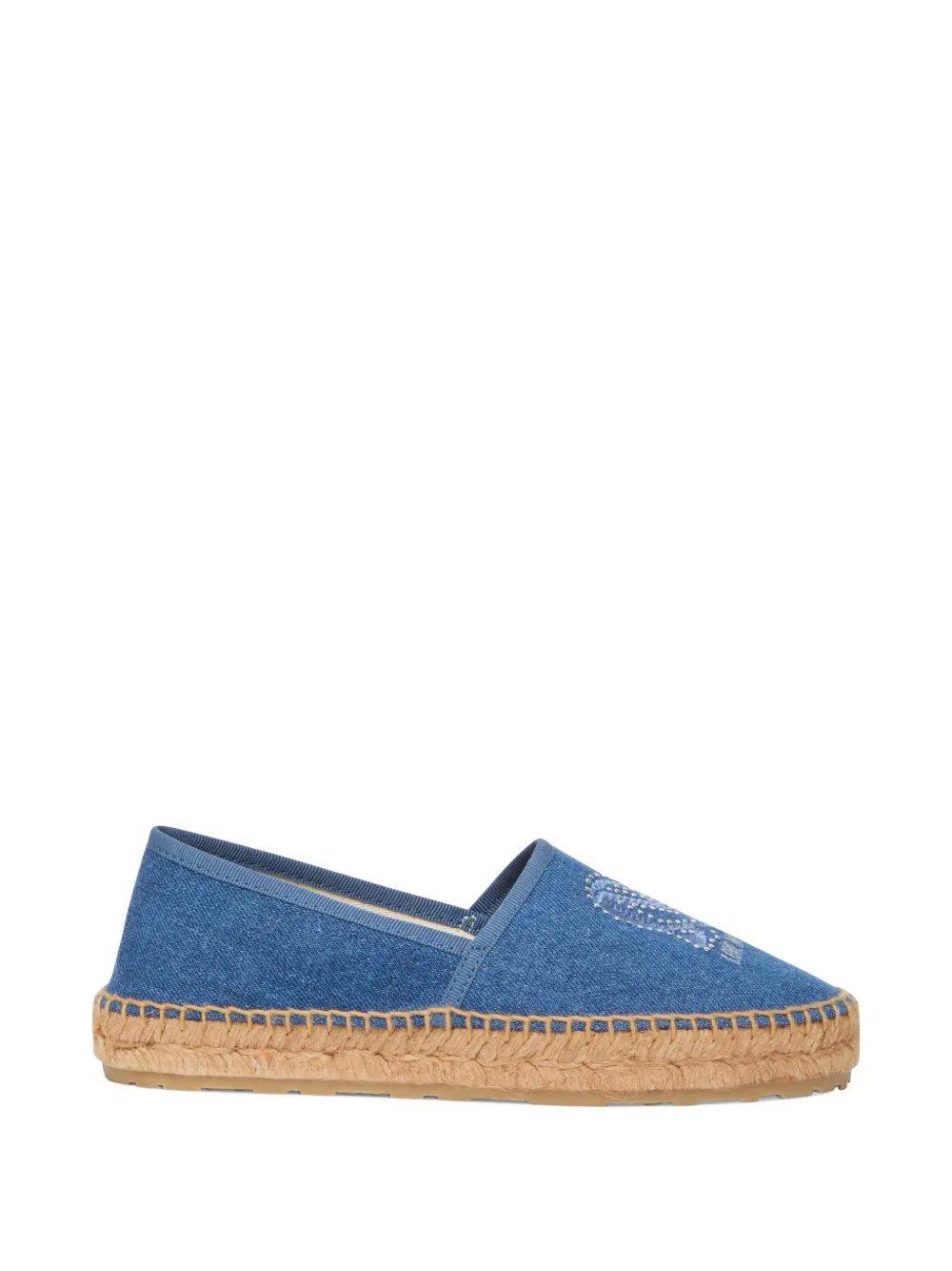 Love Moschino Espadrilles met borduurwerk Blauw