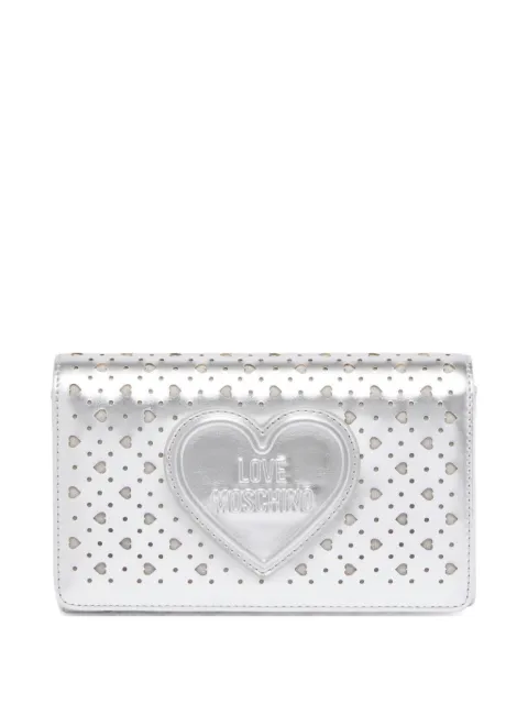 Love Moschino bolsa de mano con abertura de corazón