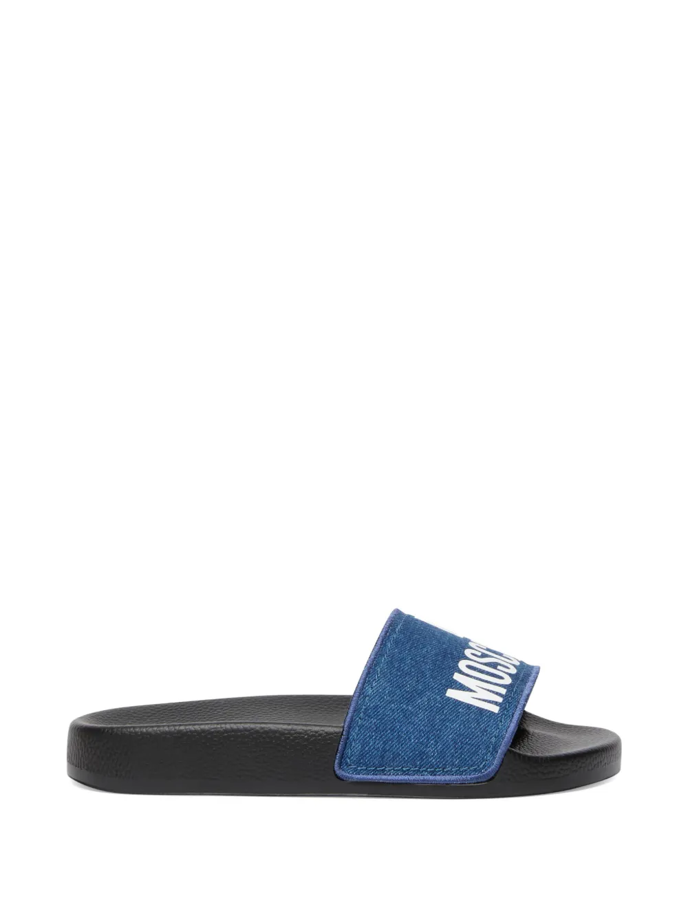 Love Moschino Sandali slides con logo - Blu