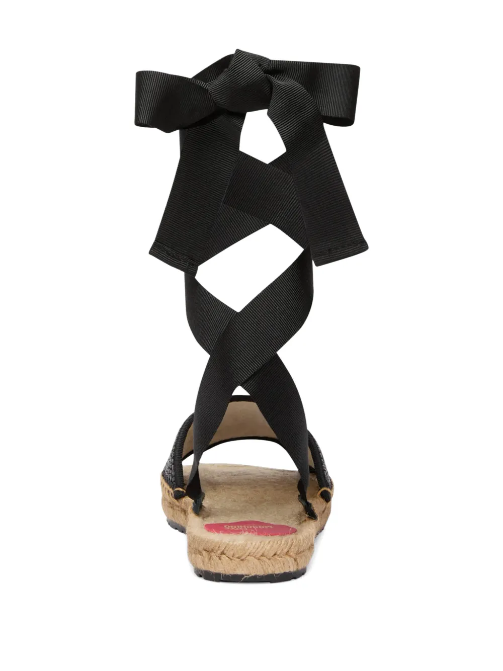 Love Moschino Espadrilles met strik Zwart