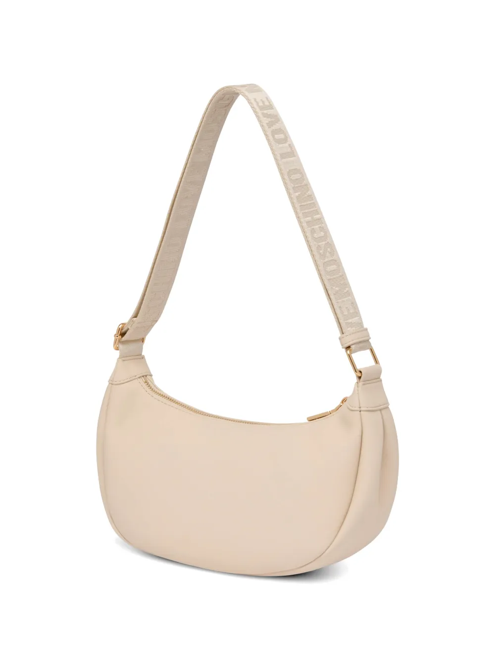 Love Moschino Schoudertas met logobandje Beige