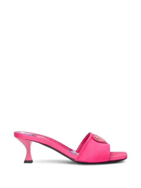 Love Moschino heart leather sandals