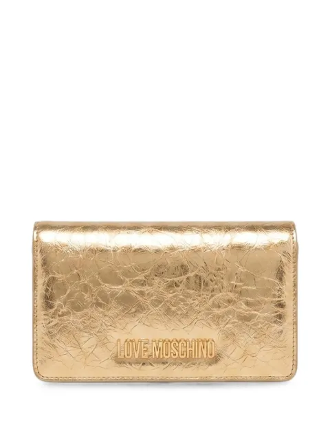 Love Moschino metallic-chain shoulder bag