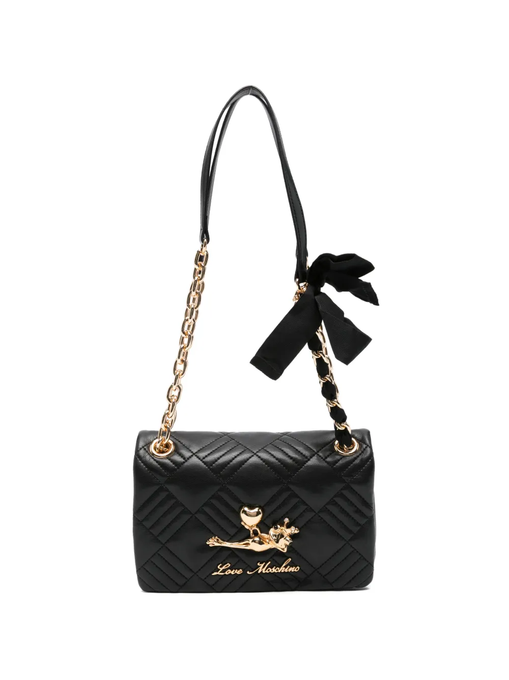 Love Moschino quilted chain shoulder bag - Nero