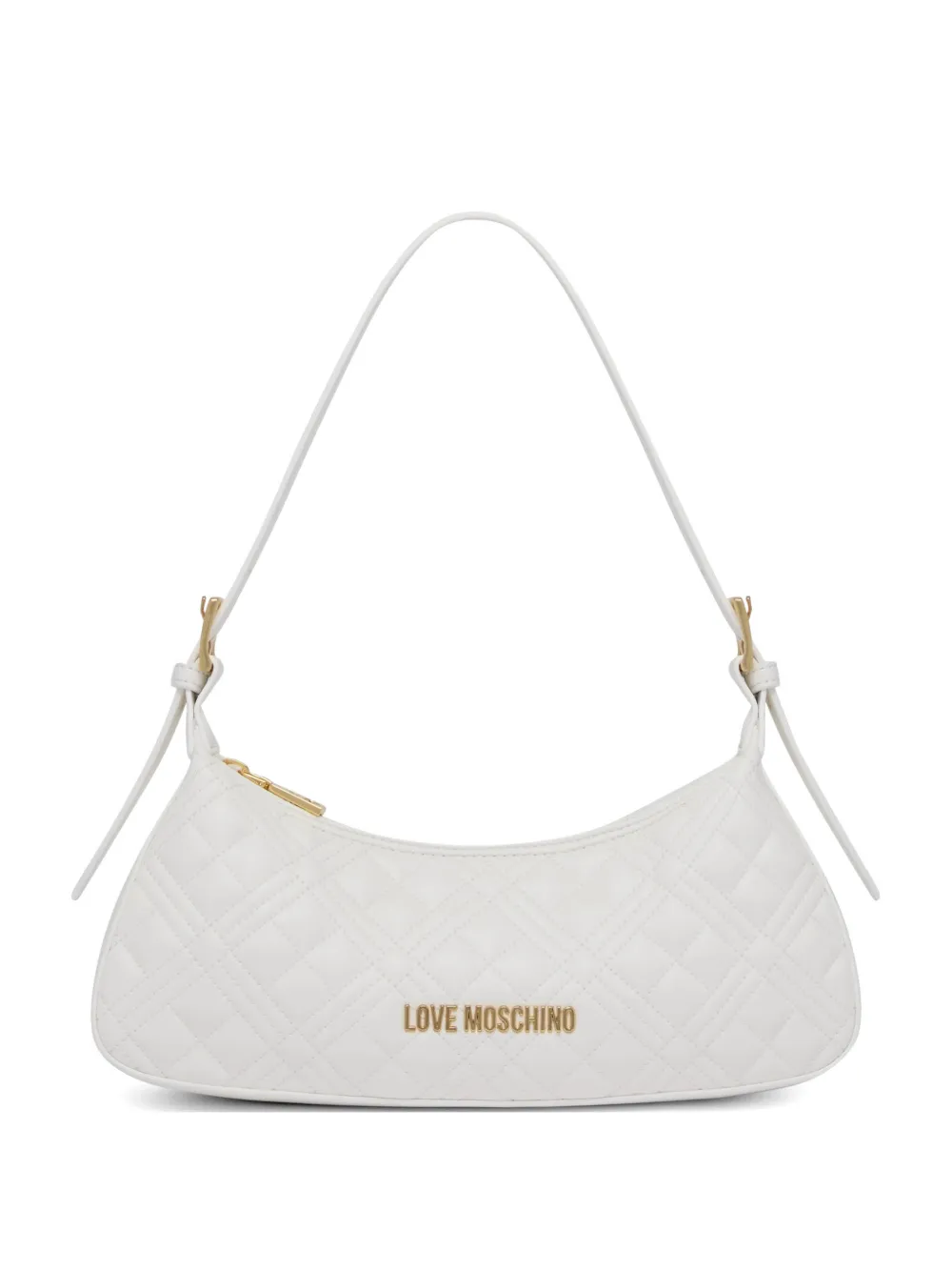 Love Moschino quilted shoulder bag - Bianco