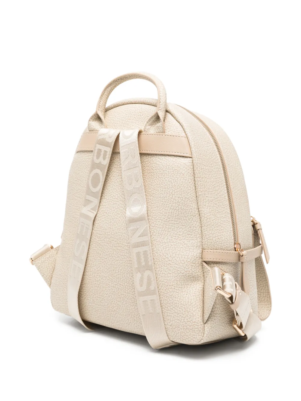 Borbonese Medium rugzak met handgreep Beige