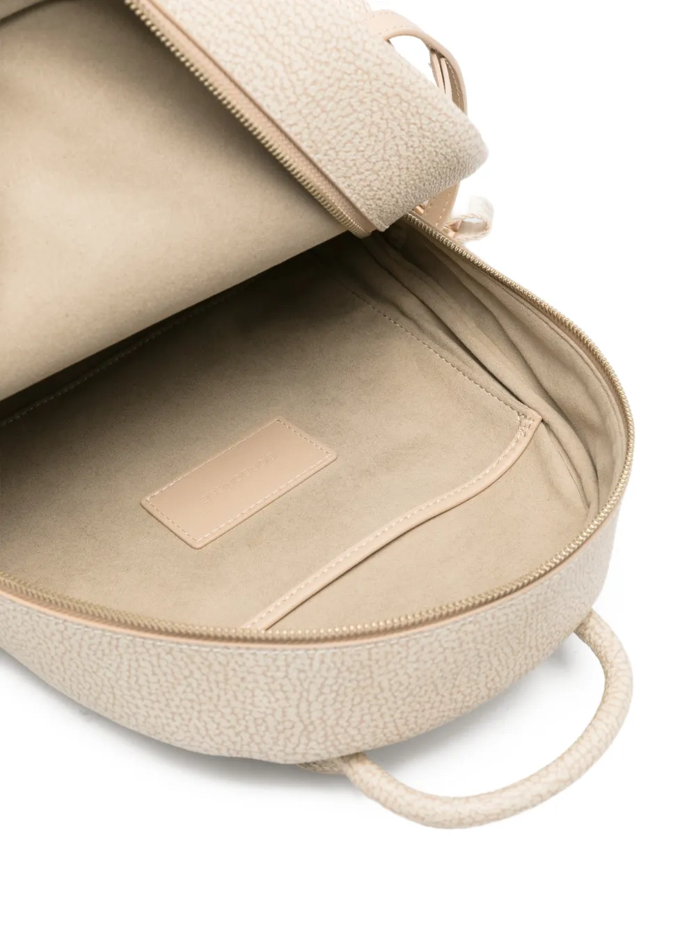 Borbonese Medium rugzak met handgreep Beige
