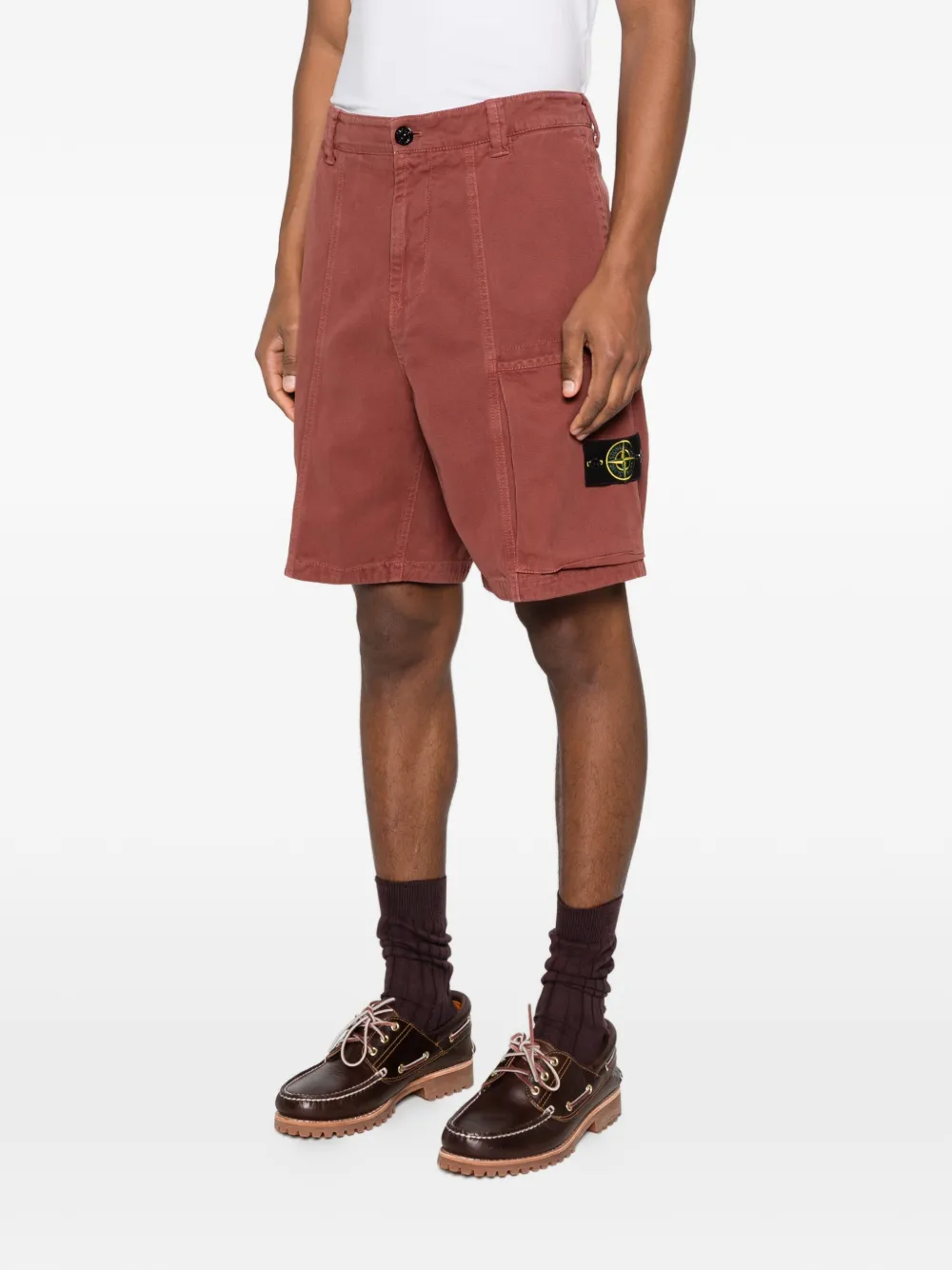 Stone Island カーゴショーツ | レッド | FARFETCH JP