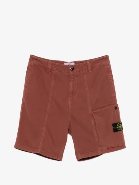 Stone Island short cargo à écusson à logo