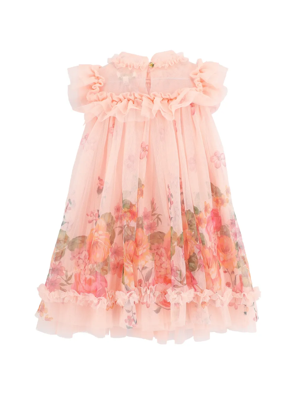  Angel's Face Dominique Ruffled-border Dress - Pink 