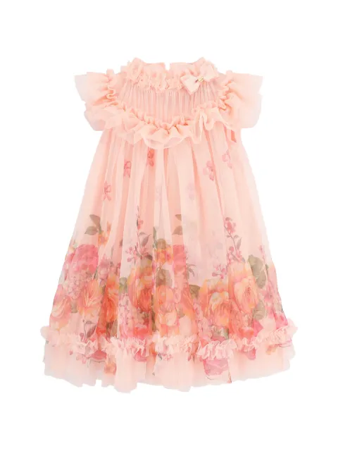 Angel's Face Dominique ruffled floral print dress