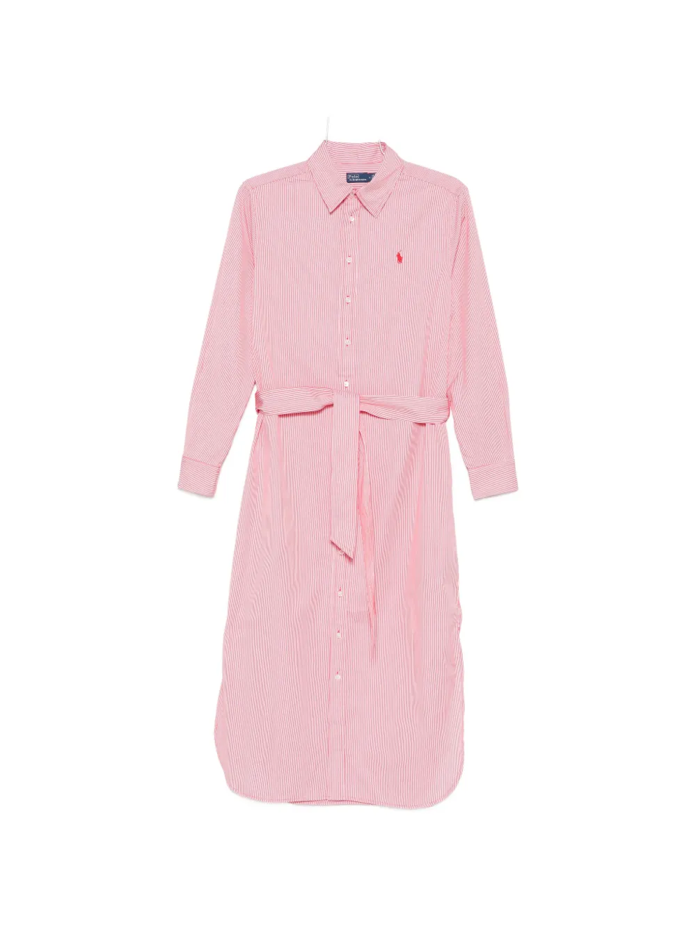 Polo Ralph Lauren striped belted midi dress - Rosso