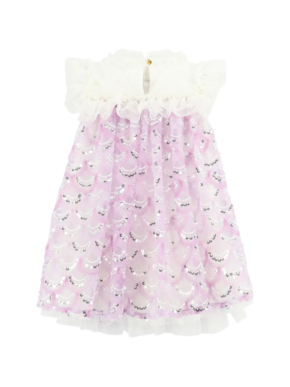  Angel's Face Dominique Sequin Ruffled Dress - Purple 