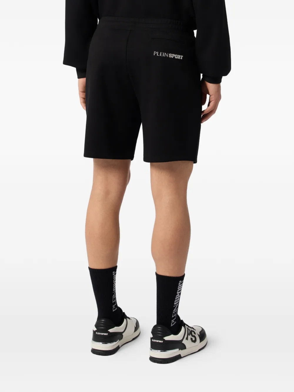 Plein Sport Elastische shorts Zwart