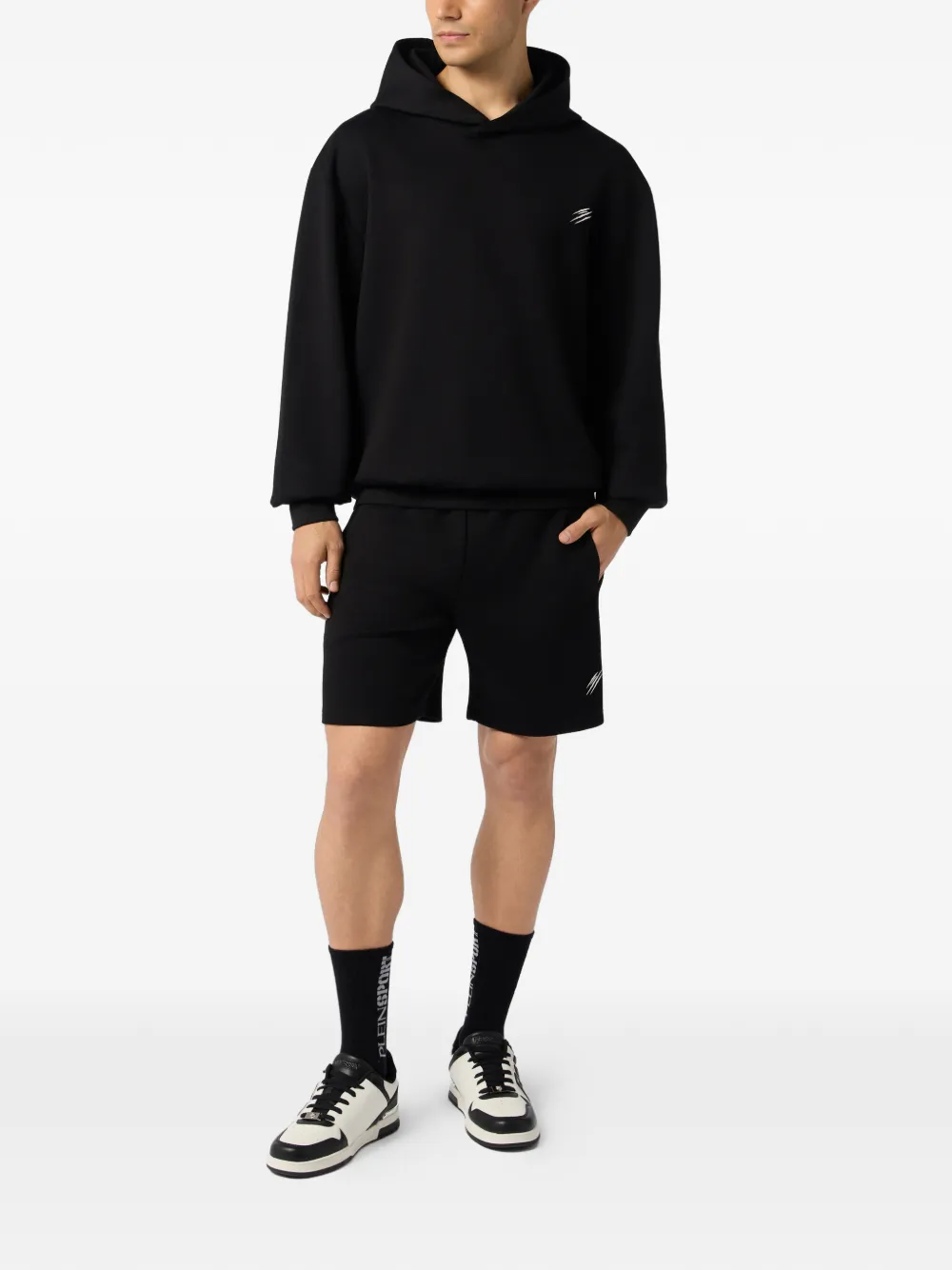 Plein Sport Elastische shorts Zwart