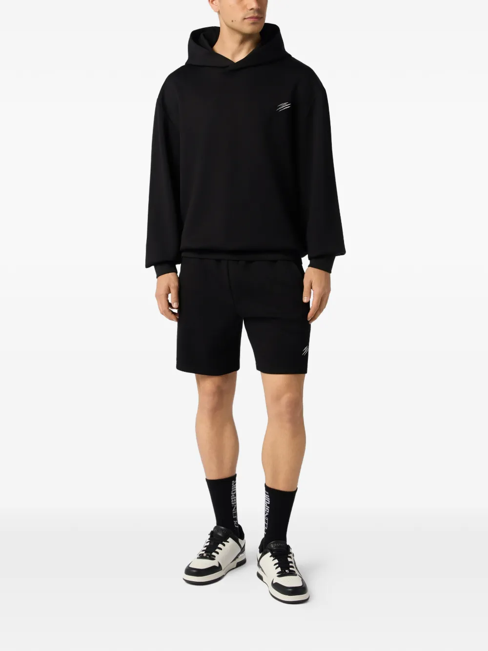 Plein Sport Chrome Scratch hoodie Zwart