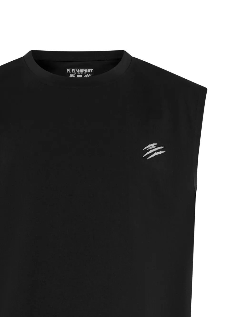 Plein Sport Chrome Scratch tanktop Zwart