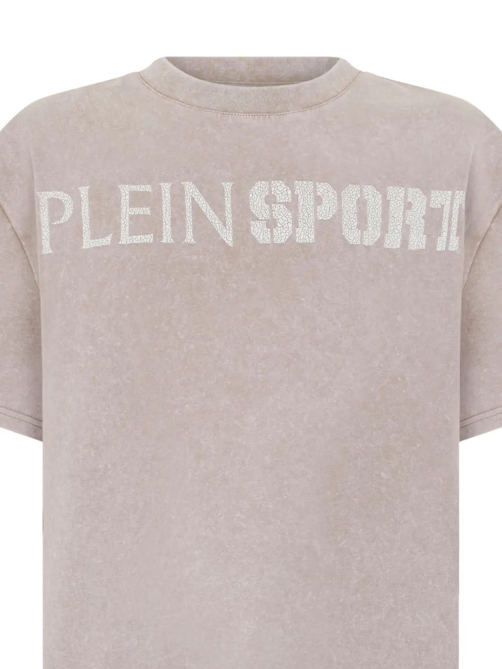 Plein Sport T-shirt met logoprint Beige