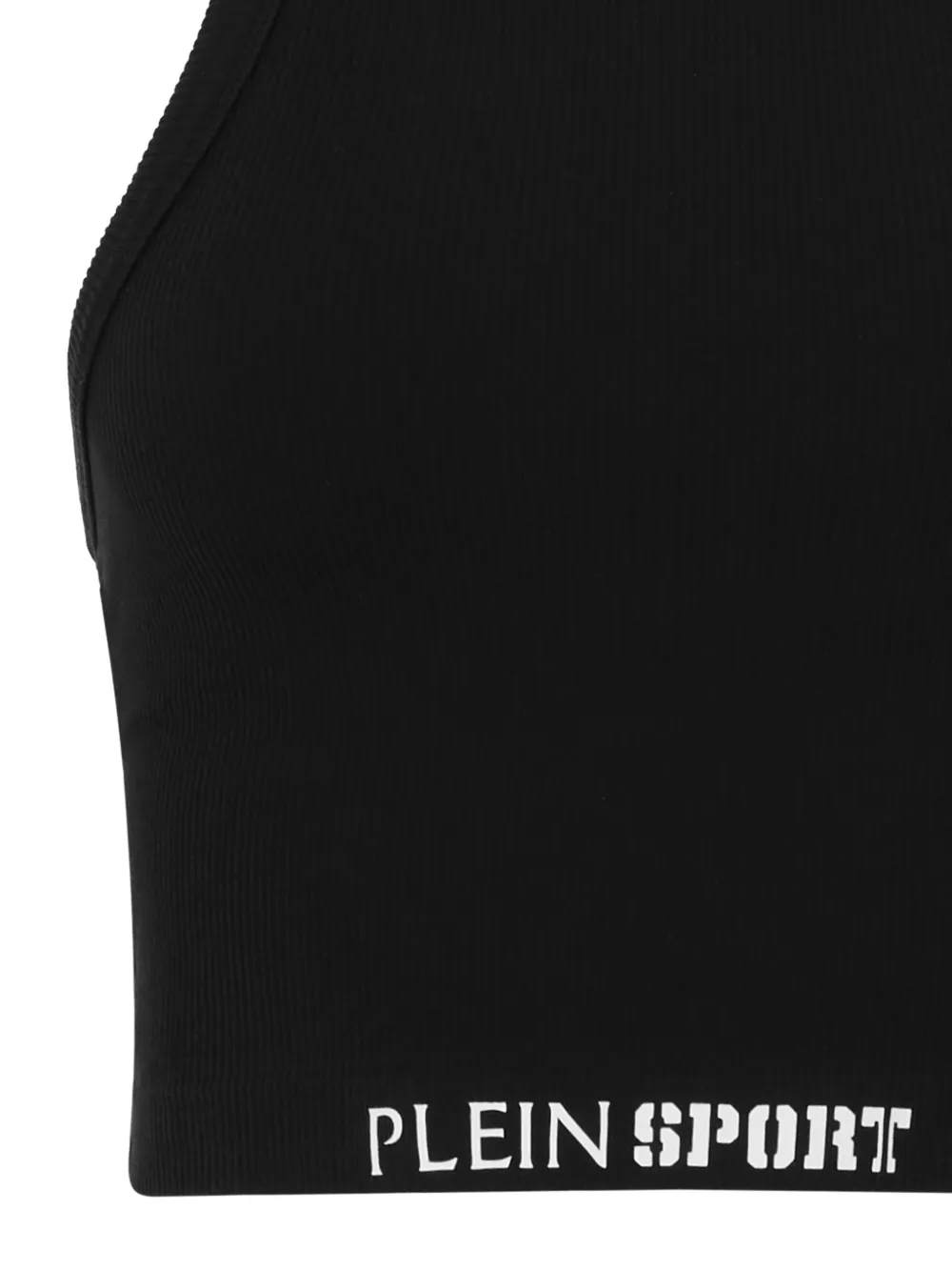 Plein Sport Geribbelde tanktop Zwart