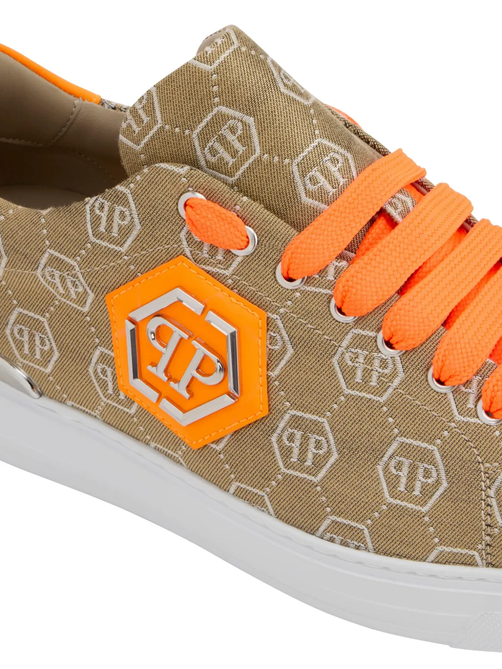 Philipp Plein Low-top sneakers met monogram jacquard Bruin