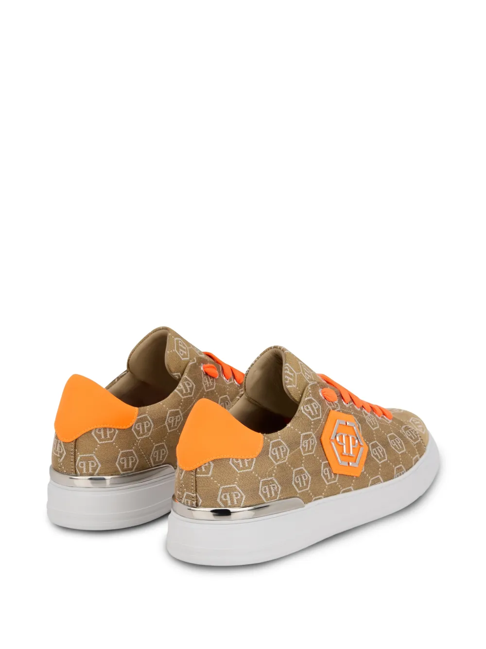 Philipp Plein Low-top sneakers met monogram jacquard Bruin