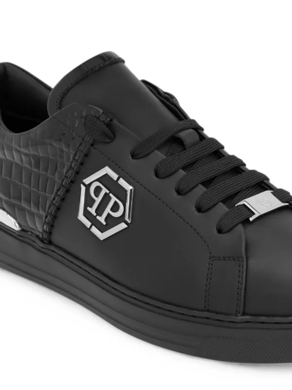 Philipp Plein low-top Sneakers Icon Cocco Mix | Black | FARFETCH AO