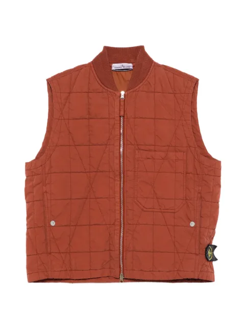 Stone Island chaleco con parche del logo