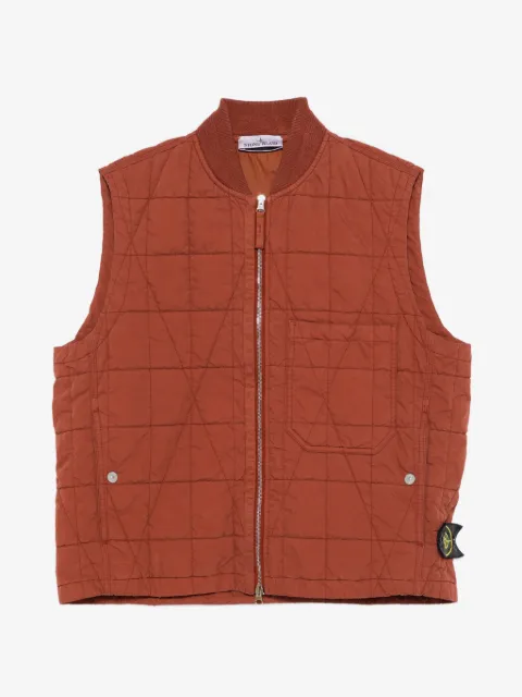 Stone Island G100001 cotton nylon Tela quilted-TC vest