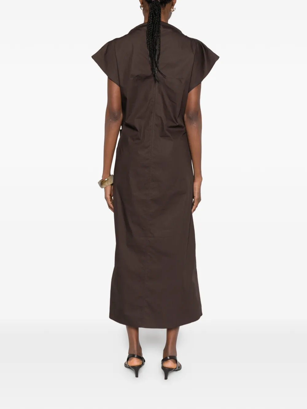 Soeur Foggia midi-jurk Bruin