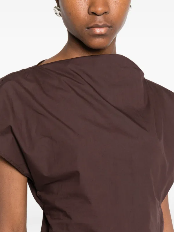 Soeur Fedora Draped Top | Brown | FARFETCH