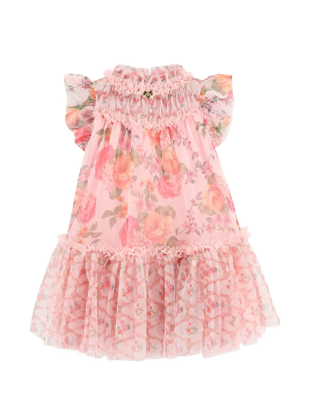 Angel's Face Marigold Primrose ruffled floral dress - Rosa