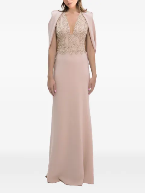 Gemy Maalouf robe longue à mancherons