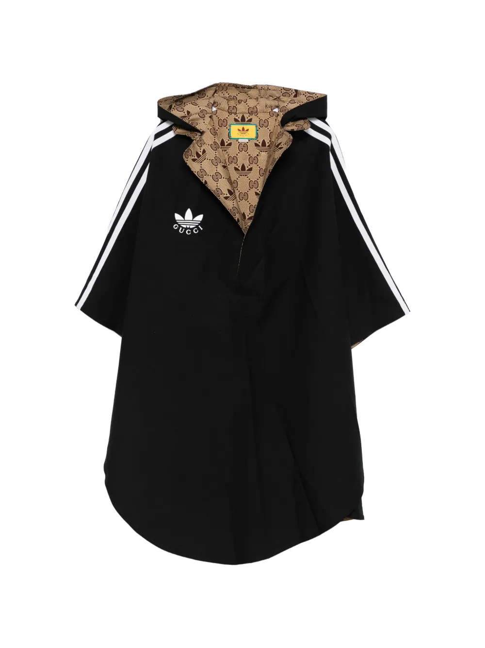 Gucci Pre-Owned 2010s Cape mit Kapuze - Schwarz