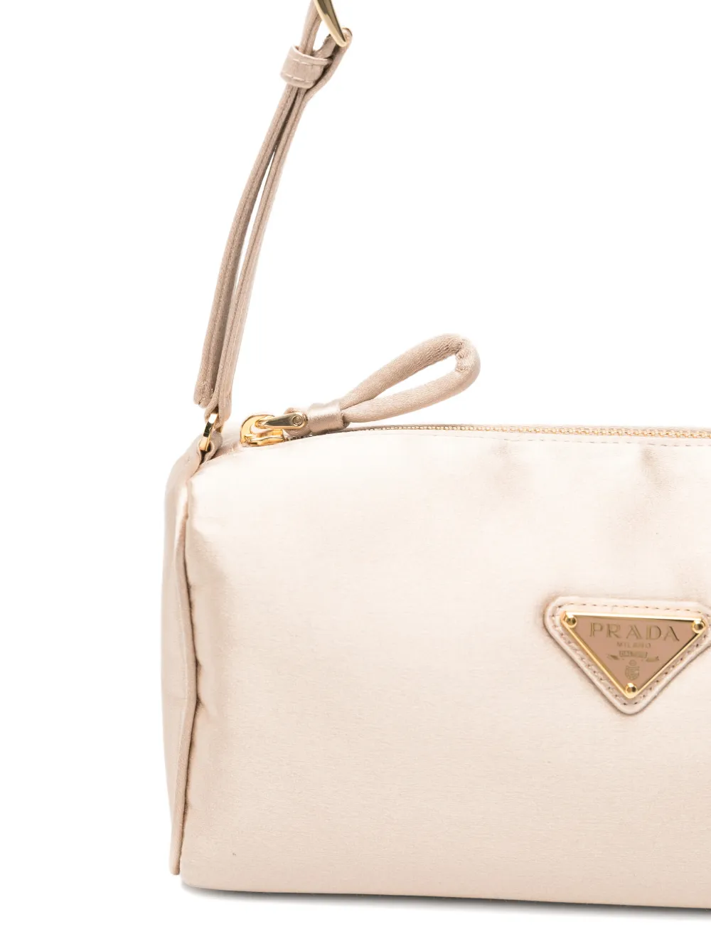 Prada Satijnen mini-tas Beige