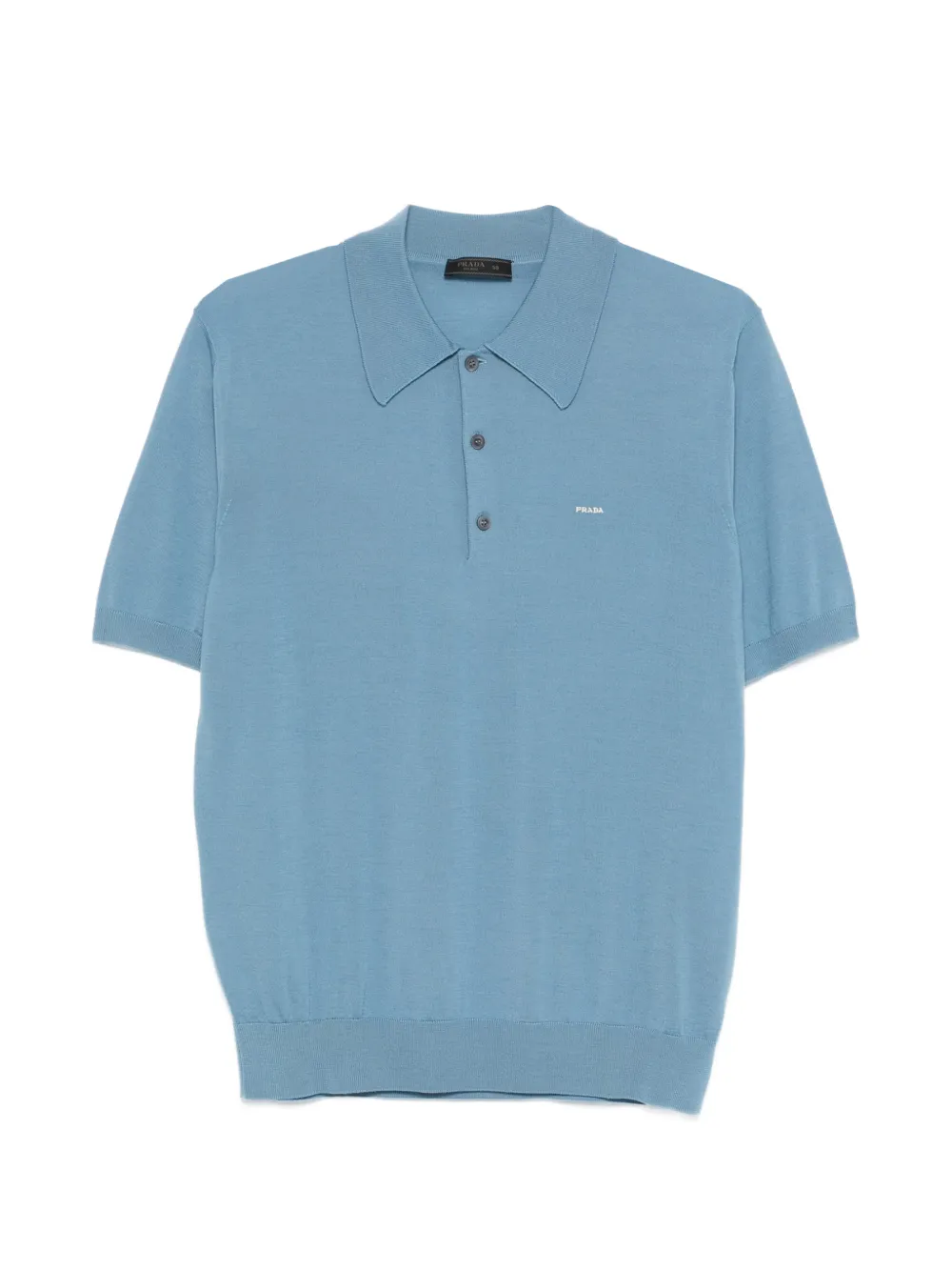Prada button polo shirt - Blu