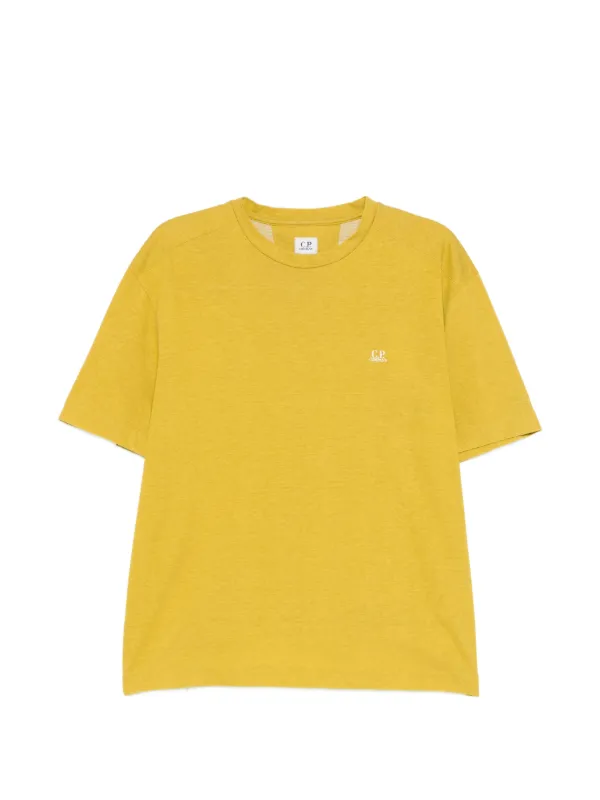 C.P. Company 20/1 Jersey Plated Logo T-shirt in Yellow