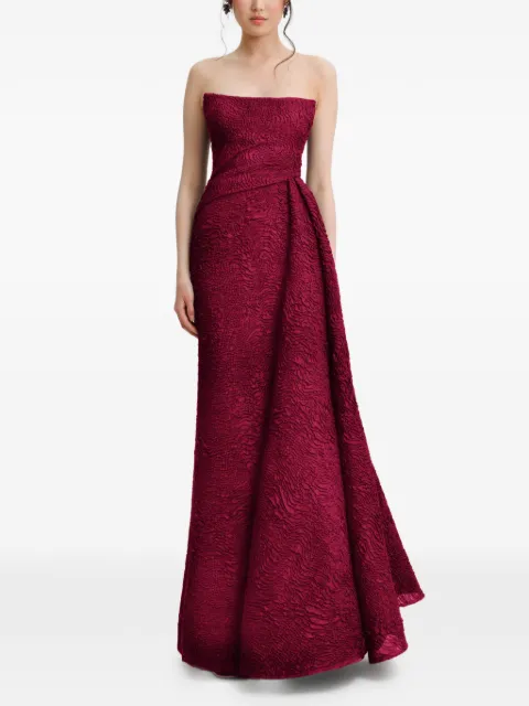 Gemy Maalouf vestido largo strapless