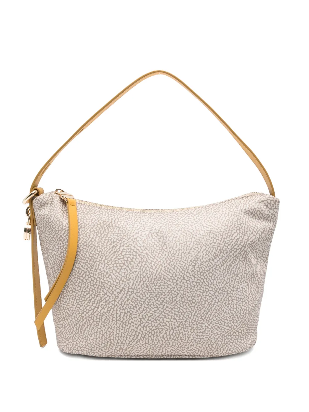 Borbonese Patterned Zipped Tote Bag In Neutral